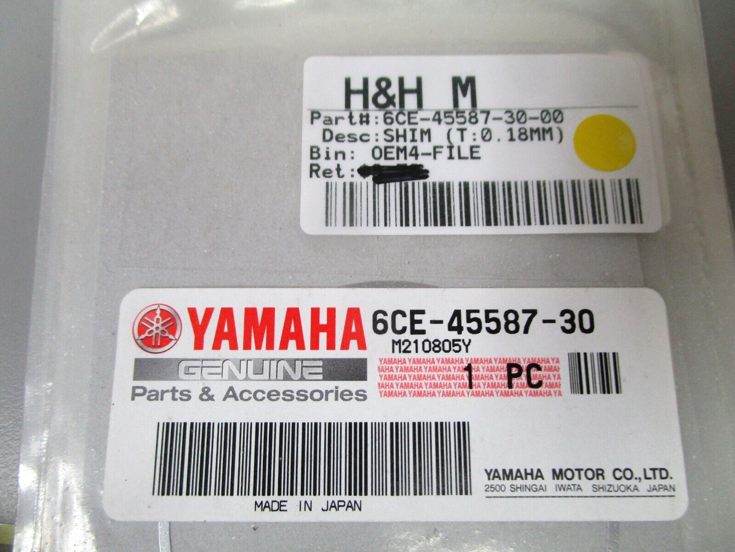 *NEW OEM* 0750 Yamaha SHIM T:0.18MM  6CE-45587-30-00