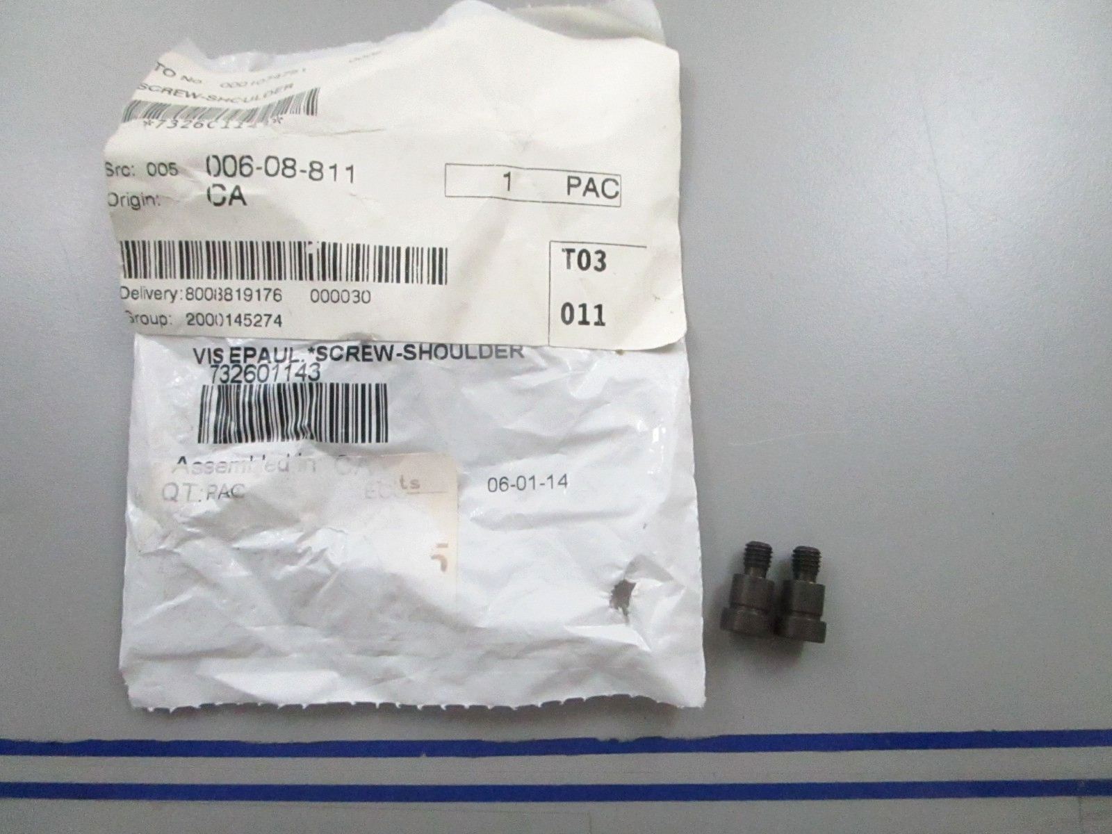 *NEW* (LOT OF 2) 0810 Ski-Doo T-Shoulder Screw 732601143