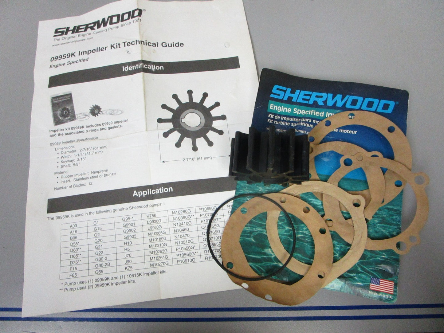 NEW OEM 09959K Sherwood Impeller Kit 0720