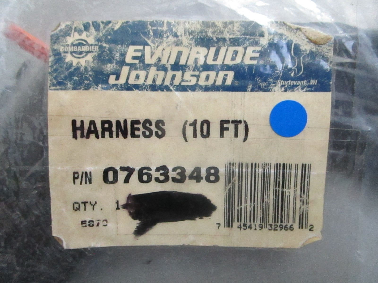 *NEW OEM* 0820 OMC Johnson Evinrude 10' Harness 763348 0763348