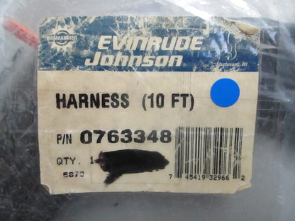 *NEW OEM* 0820 OMC Johnson Evinrude 10' Harness 763348 0763348