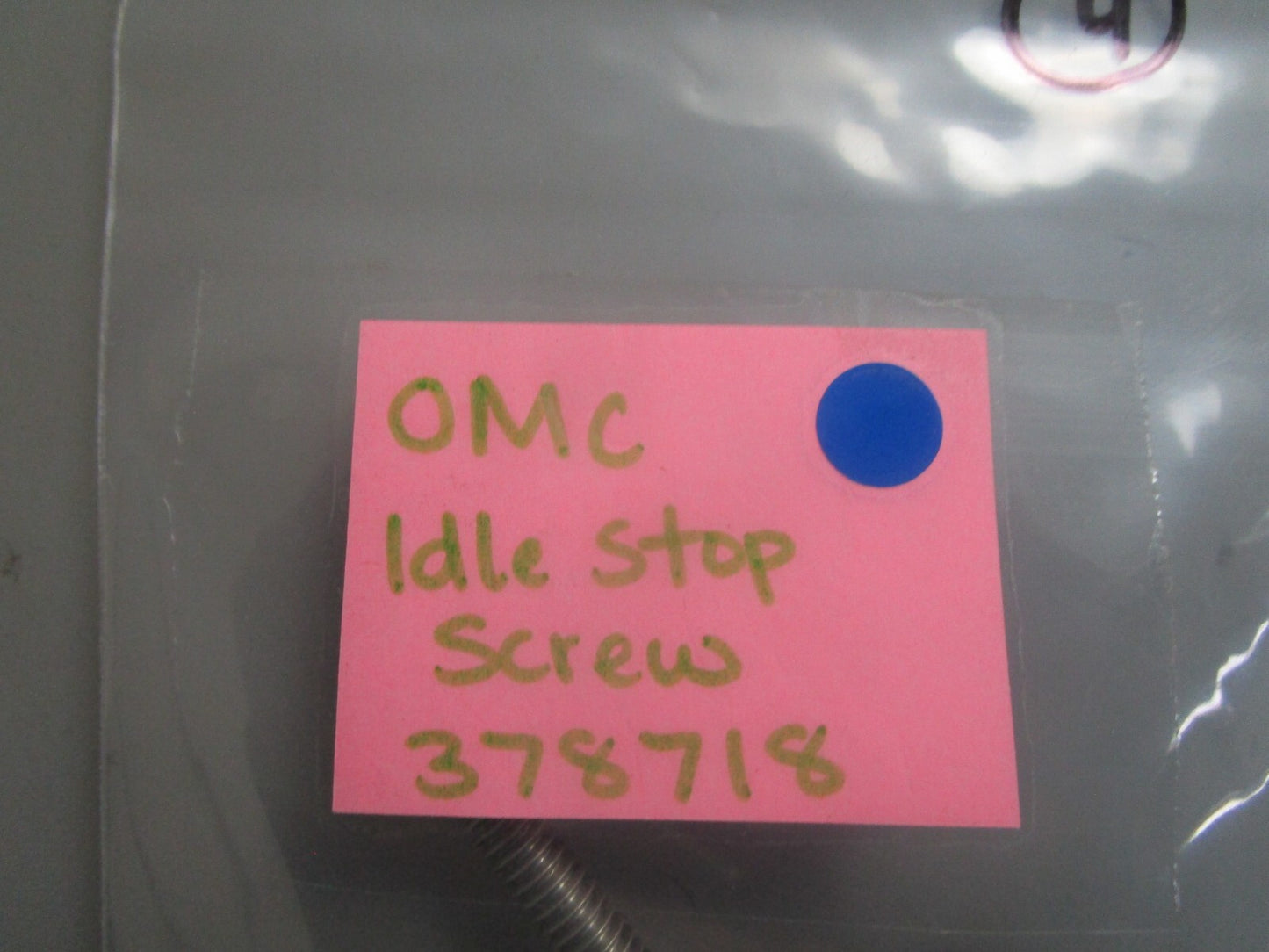 *NEW OEM* 0810 OMC Johnson Evinrude Idle Stop Screw 378718 0378718
