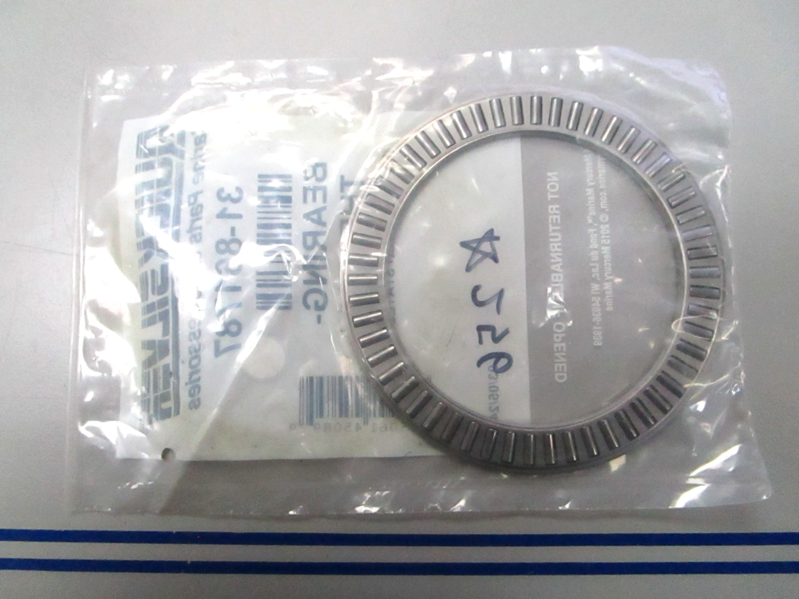 *NEW OEM* 0720 Mercury Quicksilver Thrust Bearing 31-861787