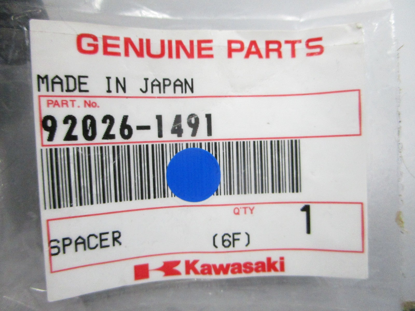 NEW OEM 92026-1491 Kawasaki Spacer 0810