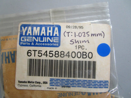 *NEW OEM* 0810 Yamaha (T:1.025MM) Shim 6T5-45884-00-B0