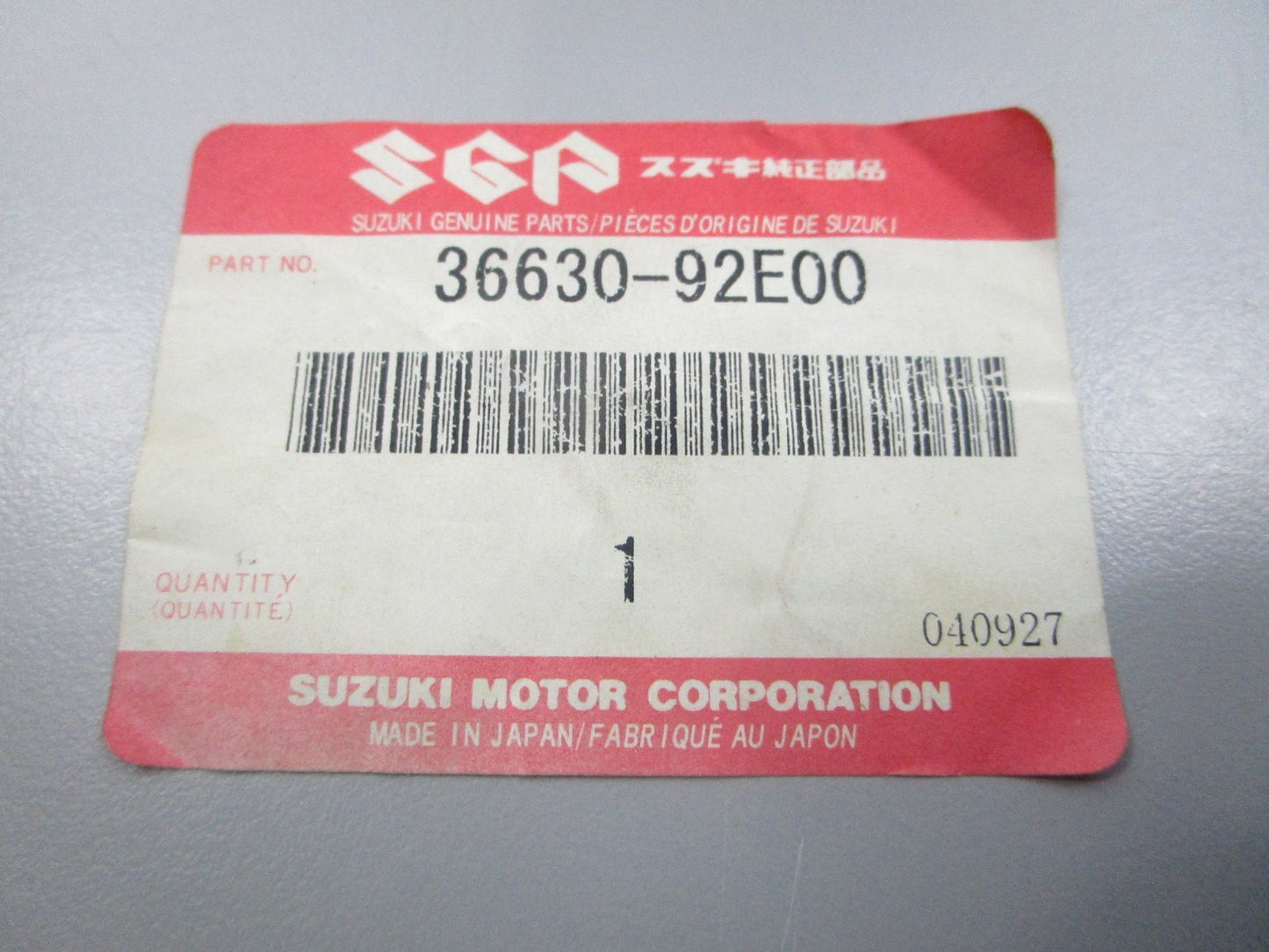 NEW OEM 36630-92E00 Suzuki Wiring Harness 0810