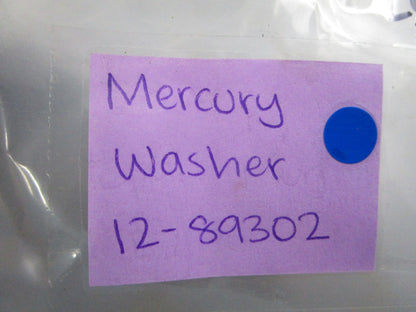 NEW OEM (LOT OF 5) 12-89302 Mercury Quicksilver Washer 0810