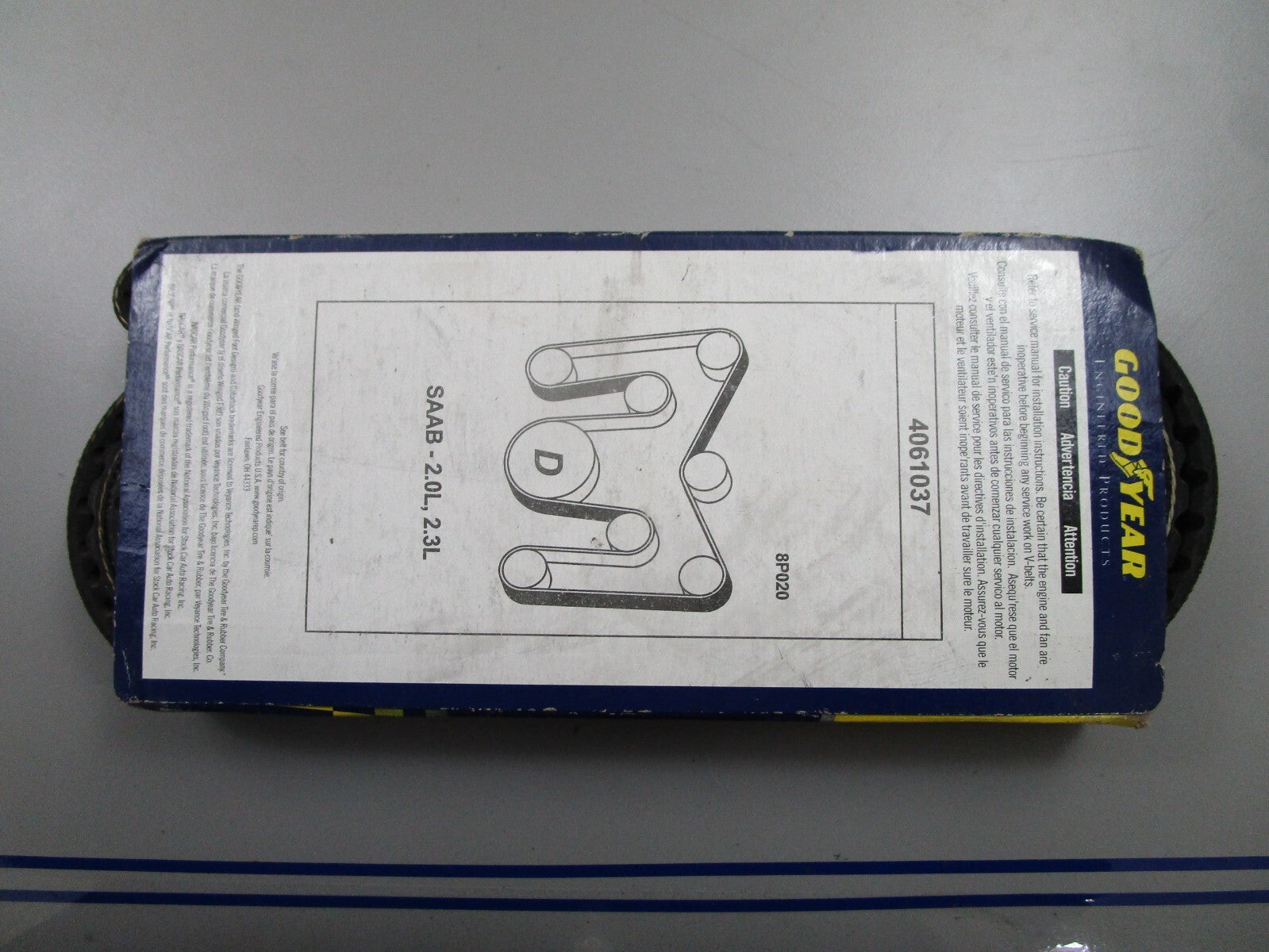 *NEW* 0810 Goodyear Serpentine Belt 4061037 6PK2625