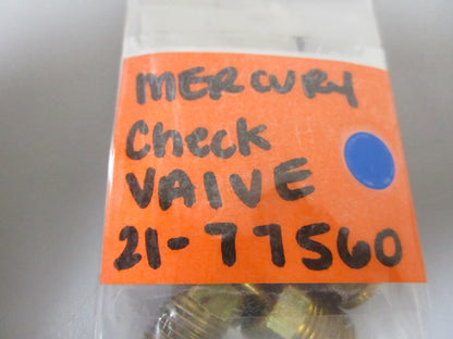 *NEW OEM* 0720 Mercury Quicksilver Check Valve 21-77560