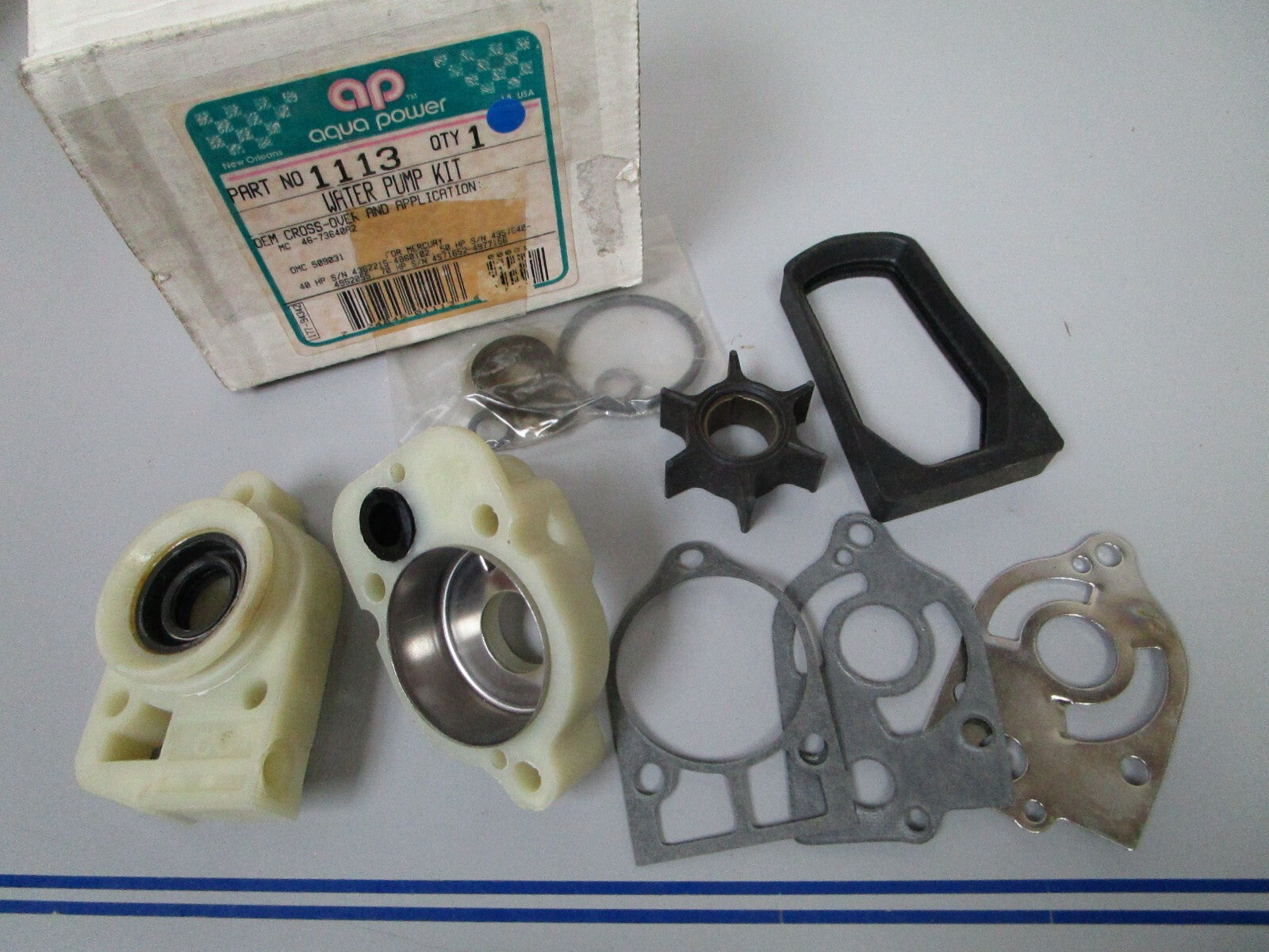 *NEW* 0720 Aqua Power Water Pump Kit 1113 Replace: Mercury 46-73640A2 OMC 509031