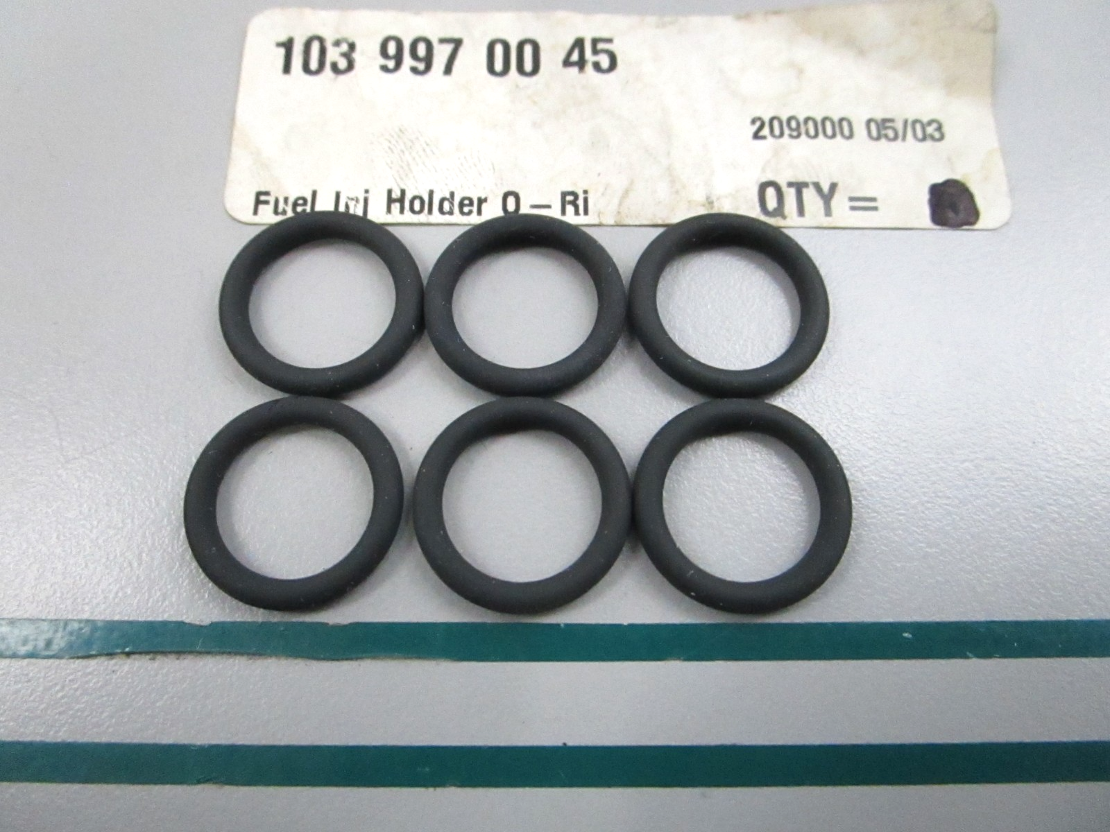 NEW OEM (LOT OF 6) 1039970045 Mercedes-Benz O-Ring 0810