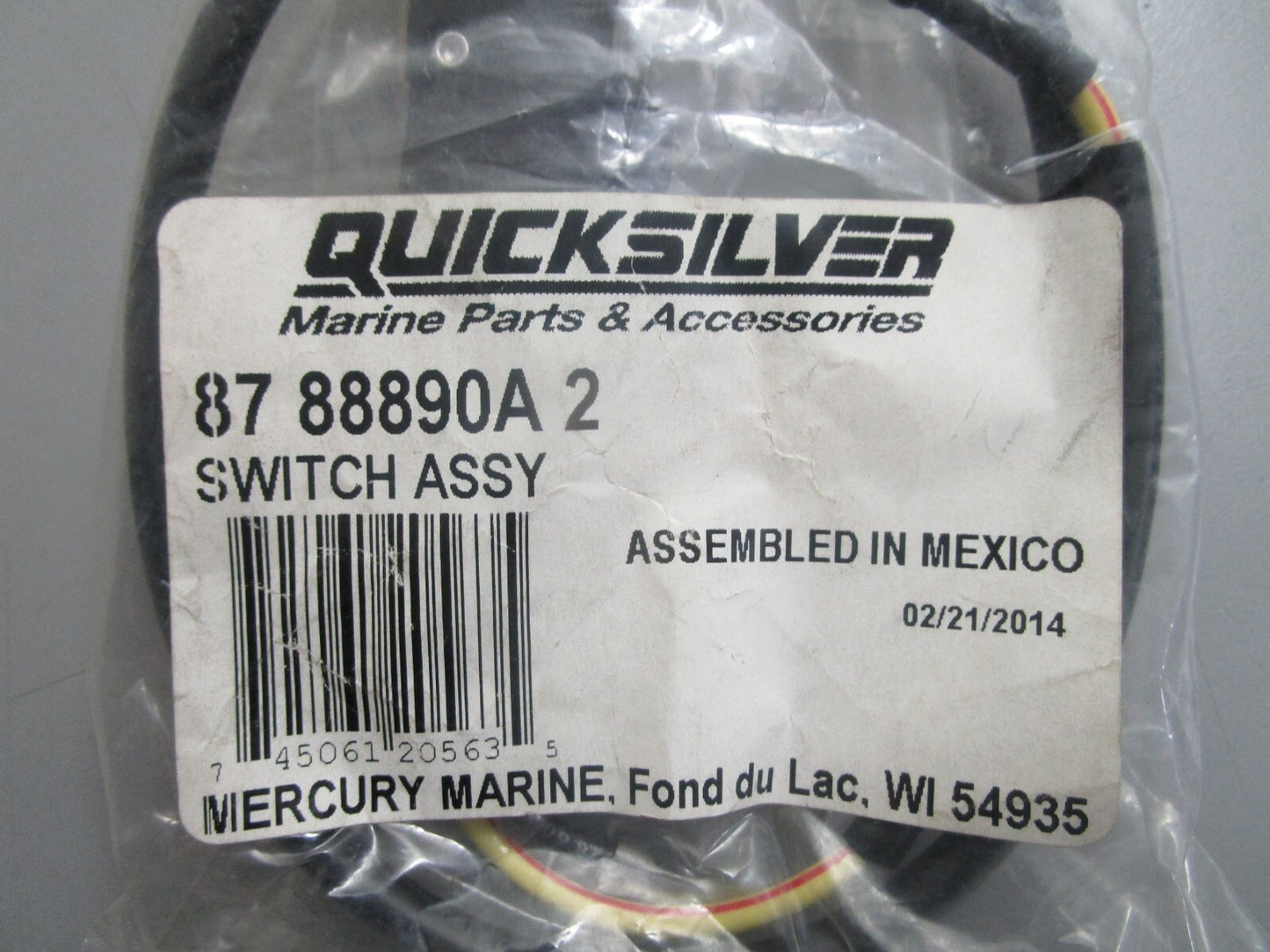 *NEW OEM* 0820 Mercury Quicksilver Switch Ay 87-88890A2
