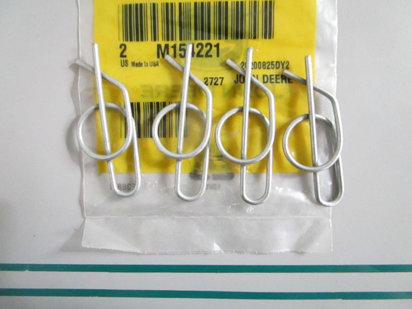 NEW OEM (LOT OF 4) M154221 John Deere Cotter Pin 0820