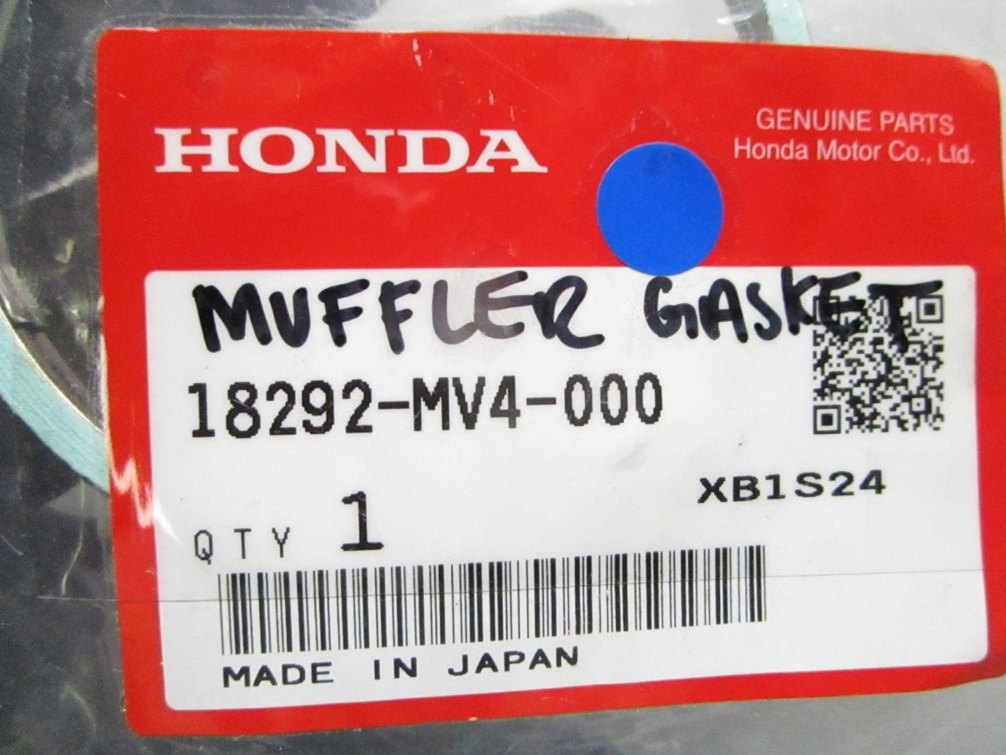*NEW OEM* 0810 Honda Muffler Gasket 18292-MV4-000