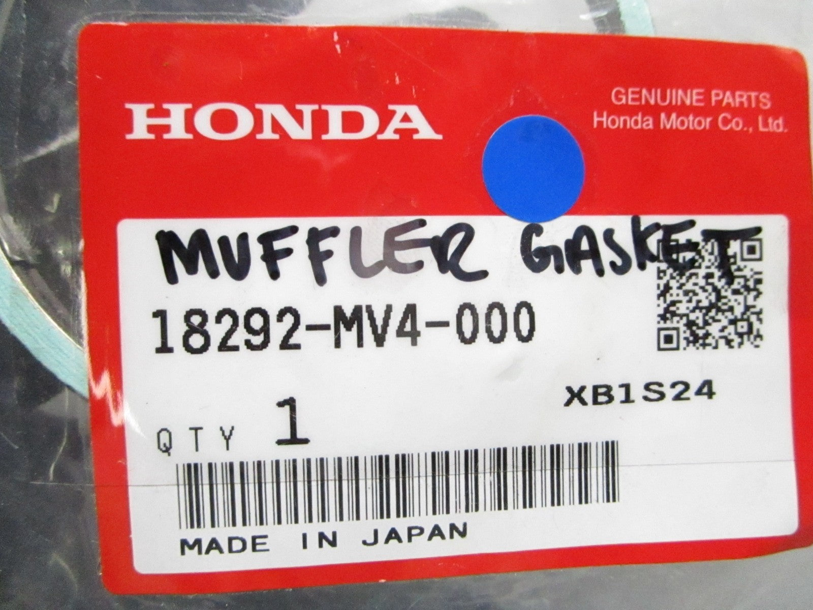 *NEW OEM* 0810 Honda Muffler Gasket 18292-MV4-000