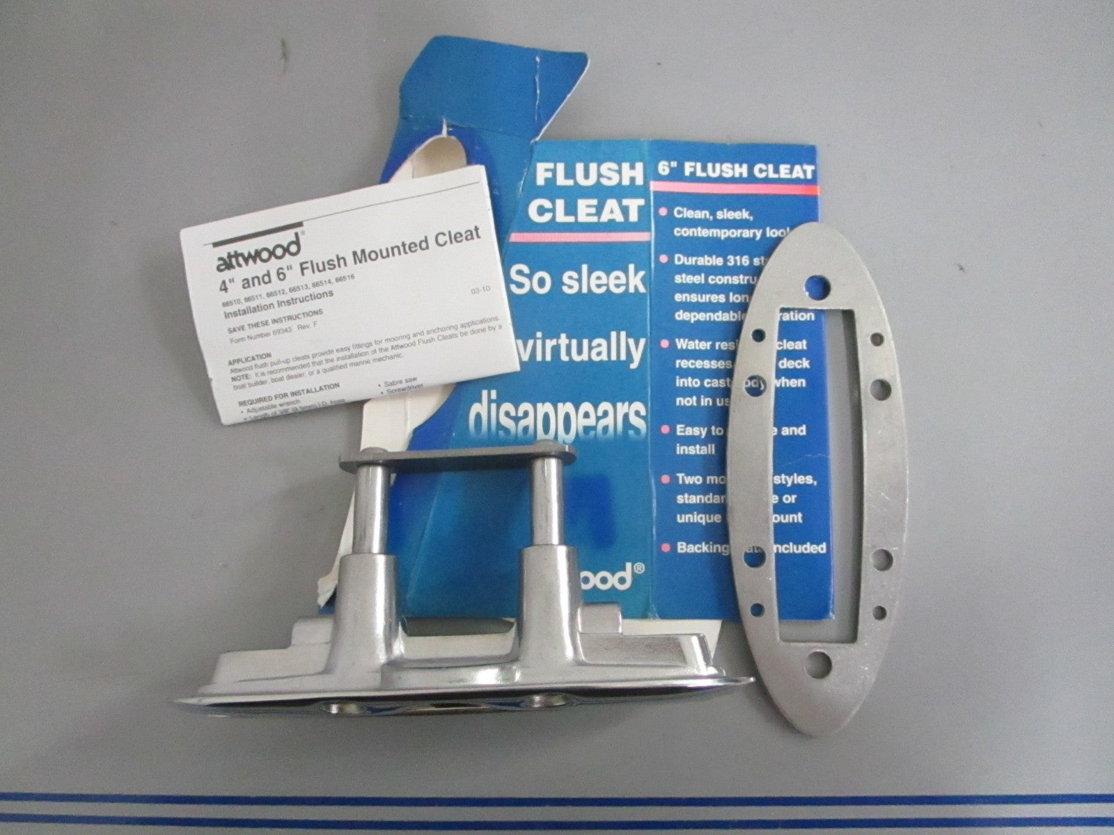 *NEW OEM* 0820 Attwood Flush Mount Cleat 66514-7