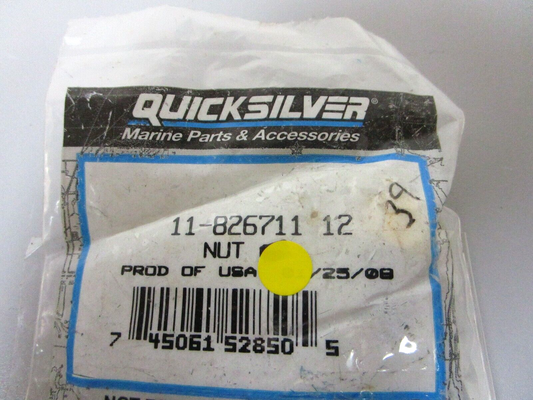 *NEW OEM* (LOT OF 2) 0750 Mercury Quicksilver NUT 11-826711