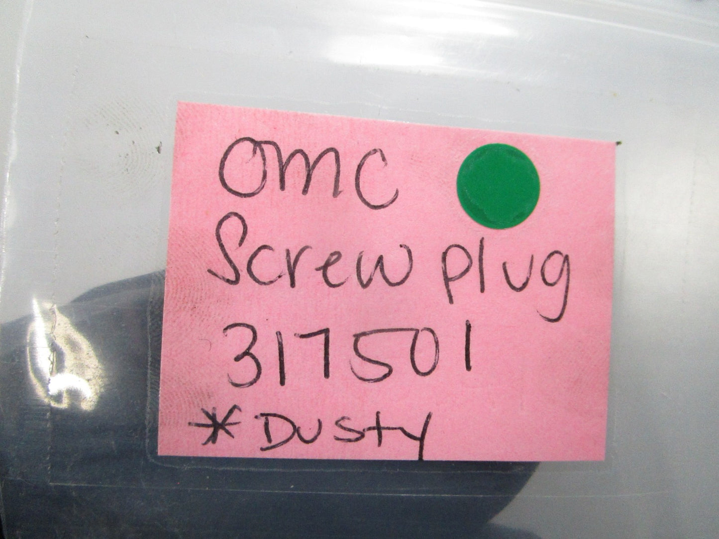 NEW OEM (LOT OF 2) 317501 0317501 OMC Johnson Evinrude Screw Plug *Rusty* 0810