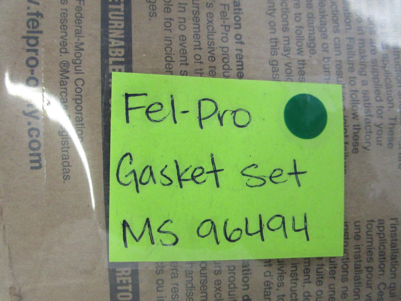 NEW MS 96494 Fel-Pro Gasket Set 0810
