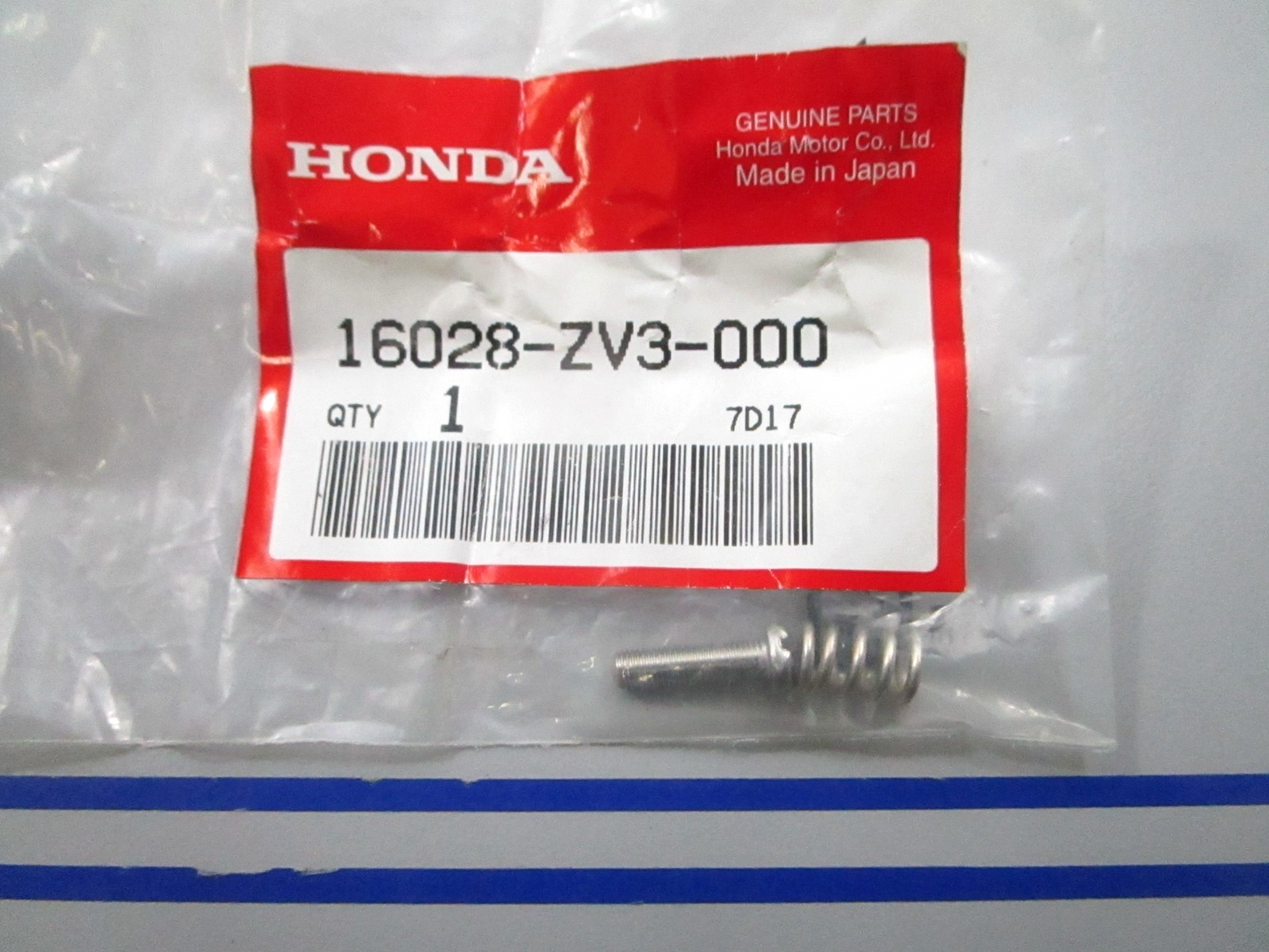 *NEW OEM* 0810 Honda Screw & Spring Set 16028-ZV3-000