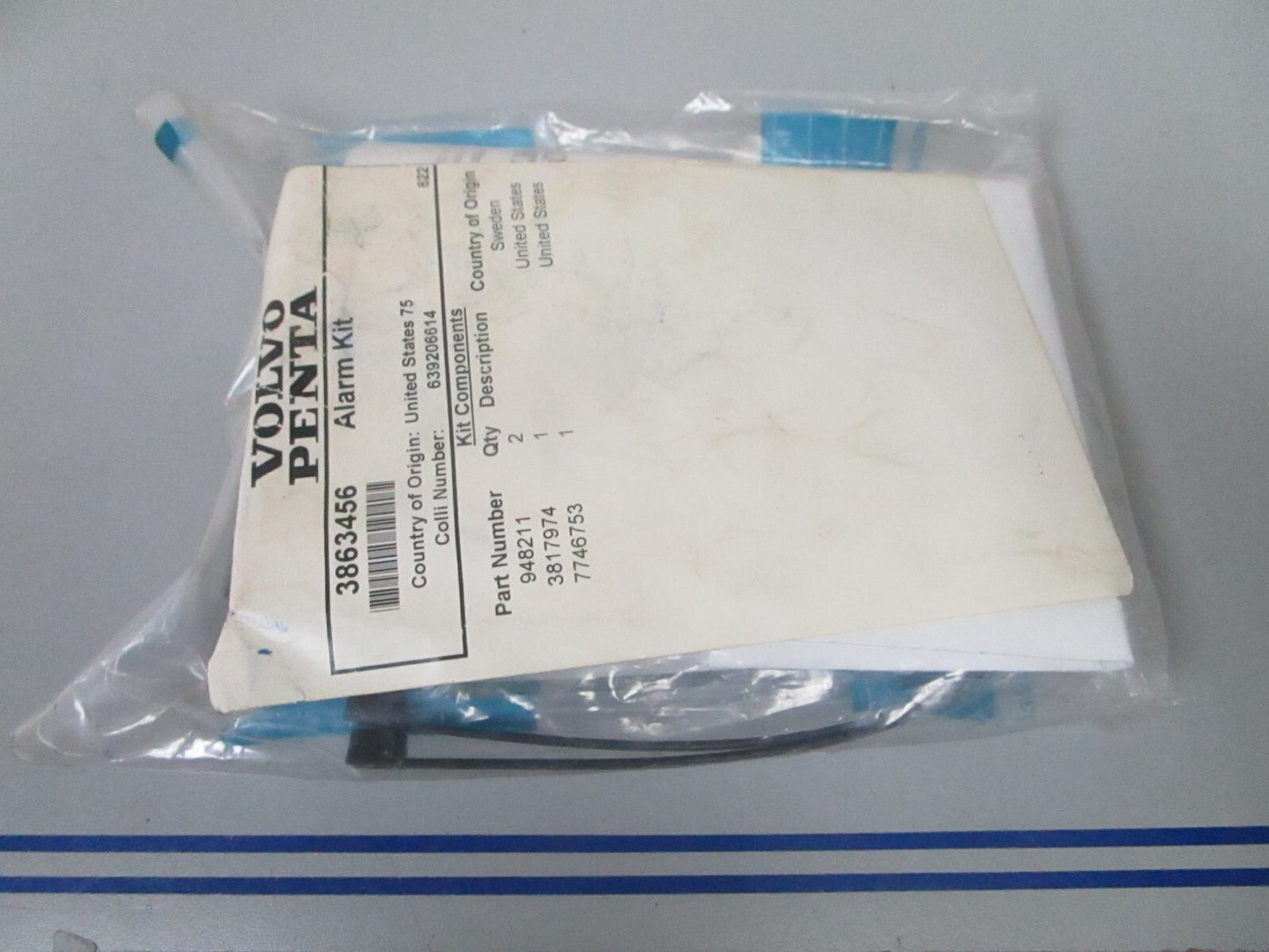 *NEW OEM* 0810 Volvo Penta Alarm Kit 3863456