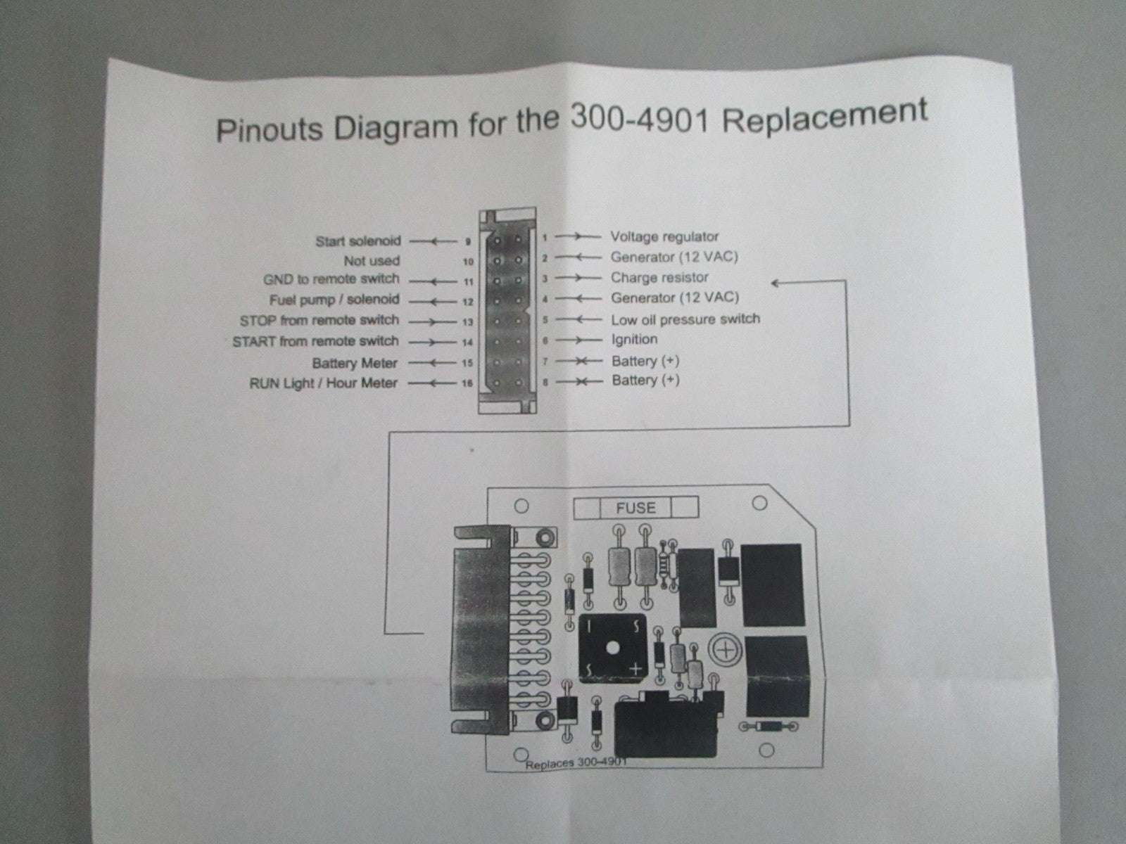 *NEW* 0820 Dinosaur Electronics Generator Circuit Board O4900142 Rep: 300-4901