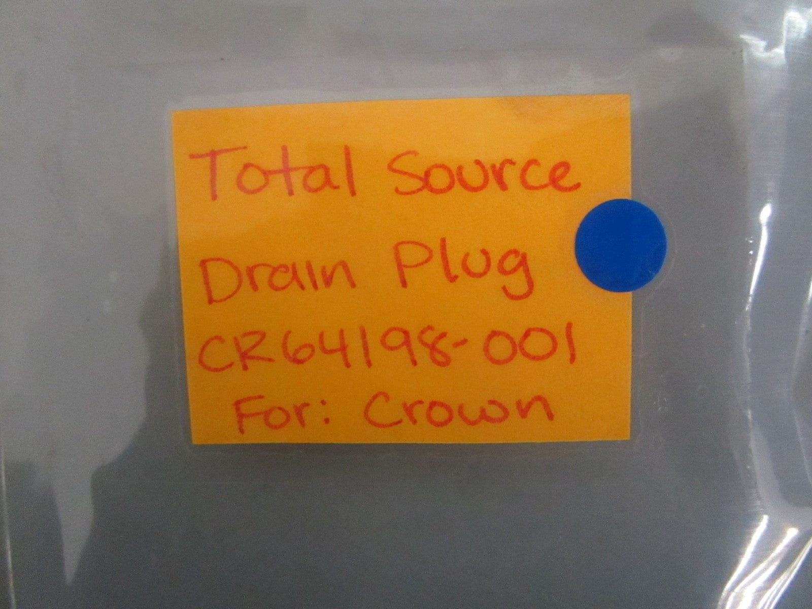 NEW CR64198-001 Total Source Drain Plug For: Crown 0820