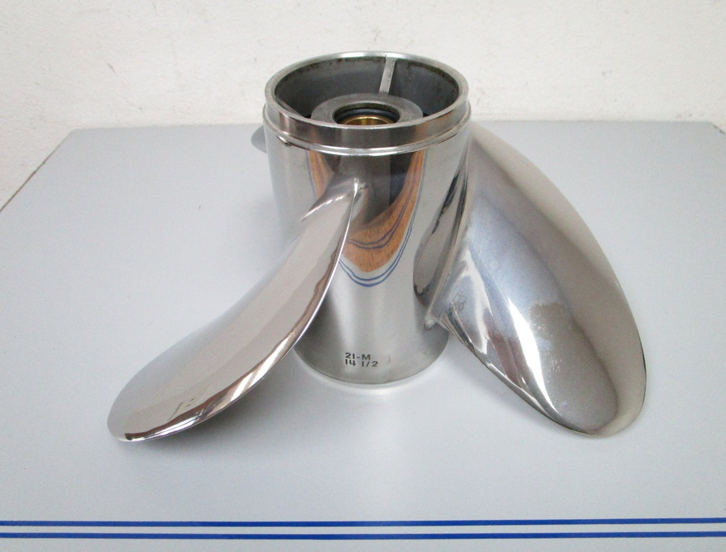*NEW OEM* 0720 Yamaha 3 Blade Stainless Steel 14 ½ x 21 Propeller 66K-45976-B0