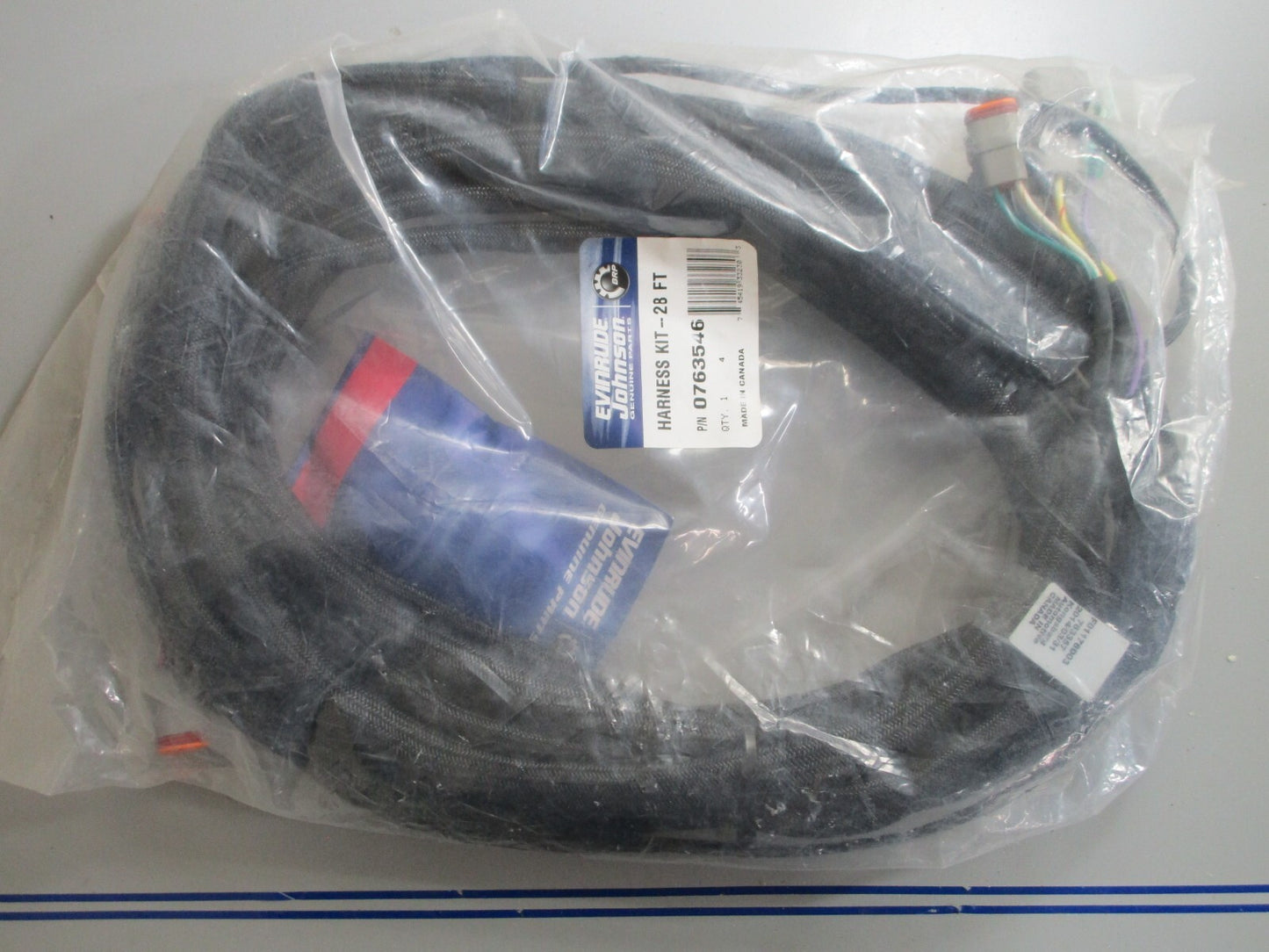 *NEW OEM* 0720 OMC Johnson Evinrude 28ft Single Ignition Trim Harness Kit 763546