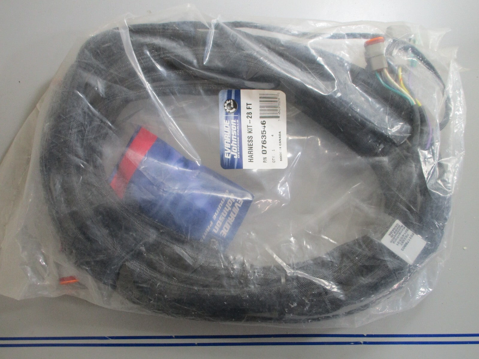 *NEW OEM* 0720 OMC Johnson Evinrude 28ft Single Ignition Trim Harness Kit 763546