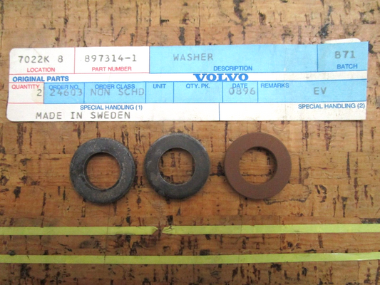*NEW OEM* (LOT OF 2) 0750 Volvo Penta WASHER 897314