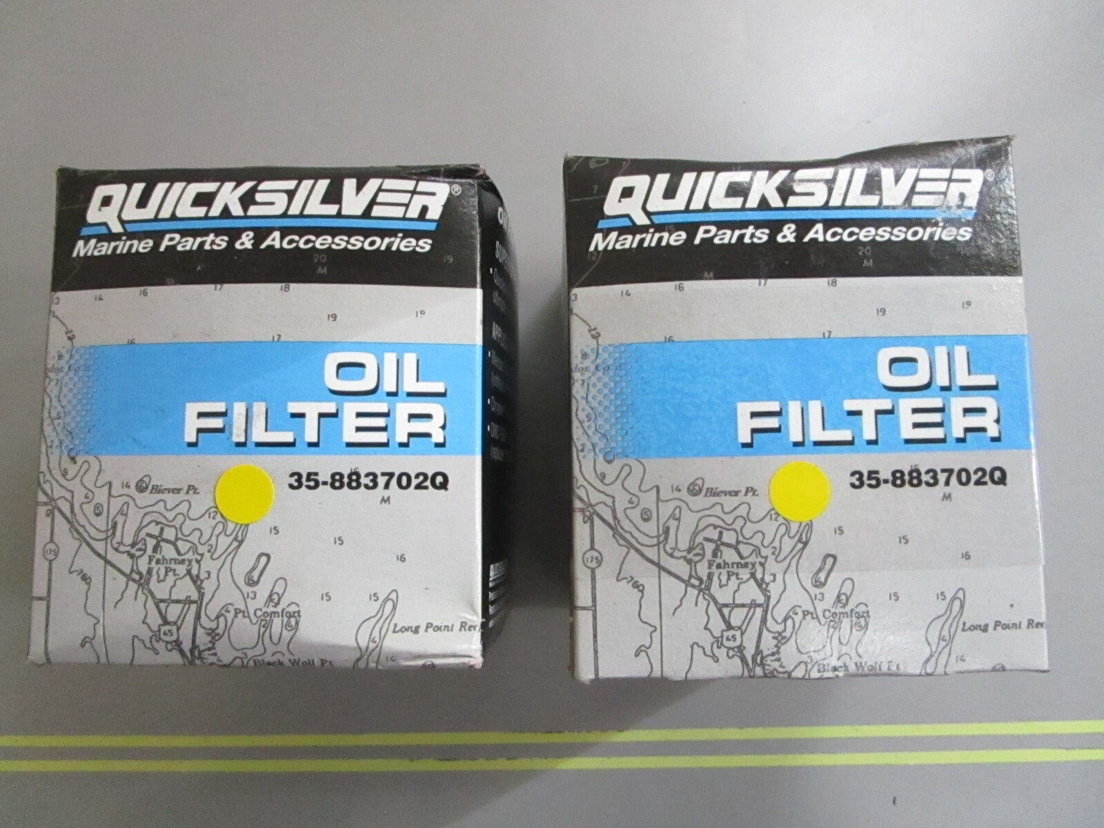 *NEW OEM* (LOT OF 2) 0810 Mercury Quicksilver Oil Filter 35-883702Q