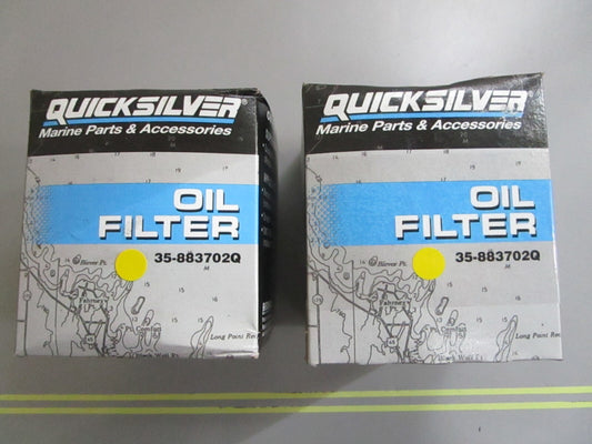 *NEW OEM* (LOT OF 2) 0810 Mercury Quicksilver Oil Filter 35-883702Q