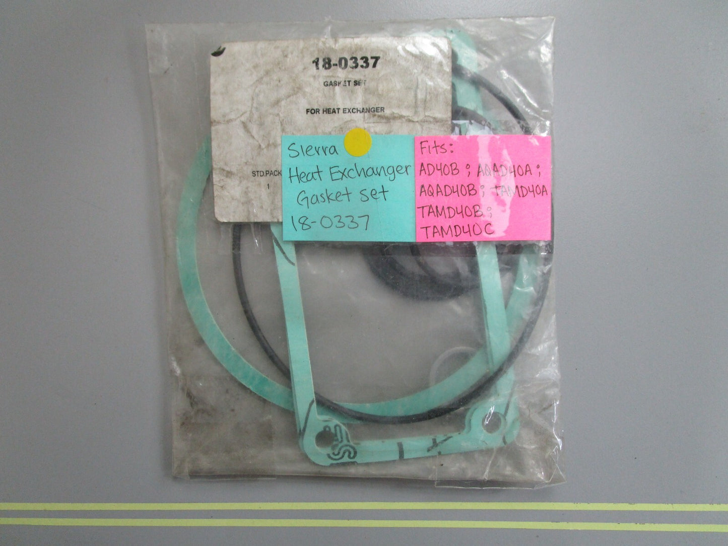 *NEW* 0820 Sierra Heat Exchanger Gasket Set 18-0337 Fits: AD40B, AQAD40A