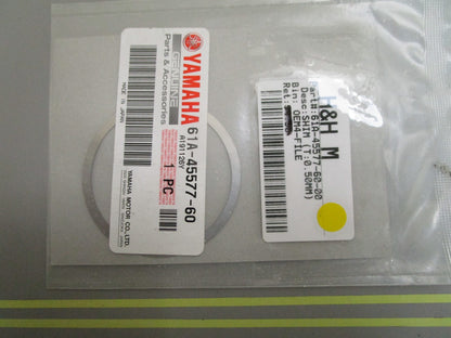 *NEW OEM* 0810 Yamaha (T:0.50MM) Shim 61A-45577-60-00
