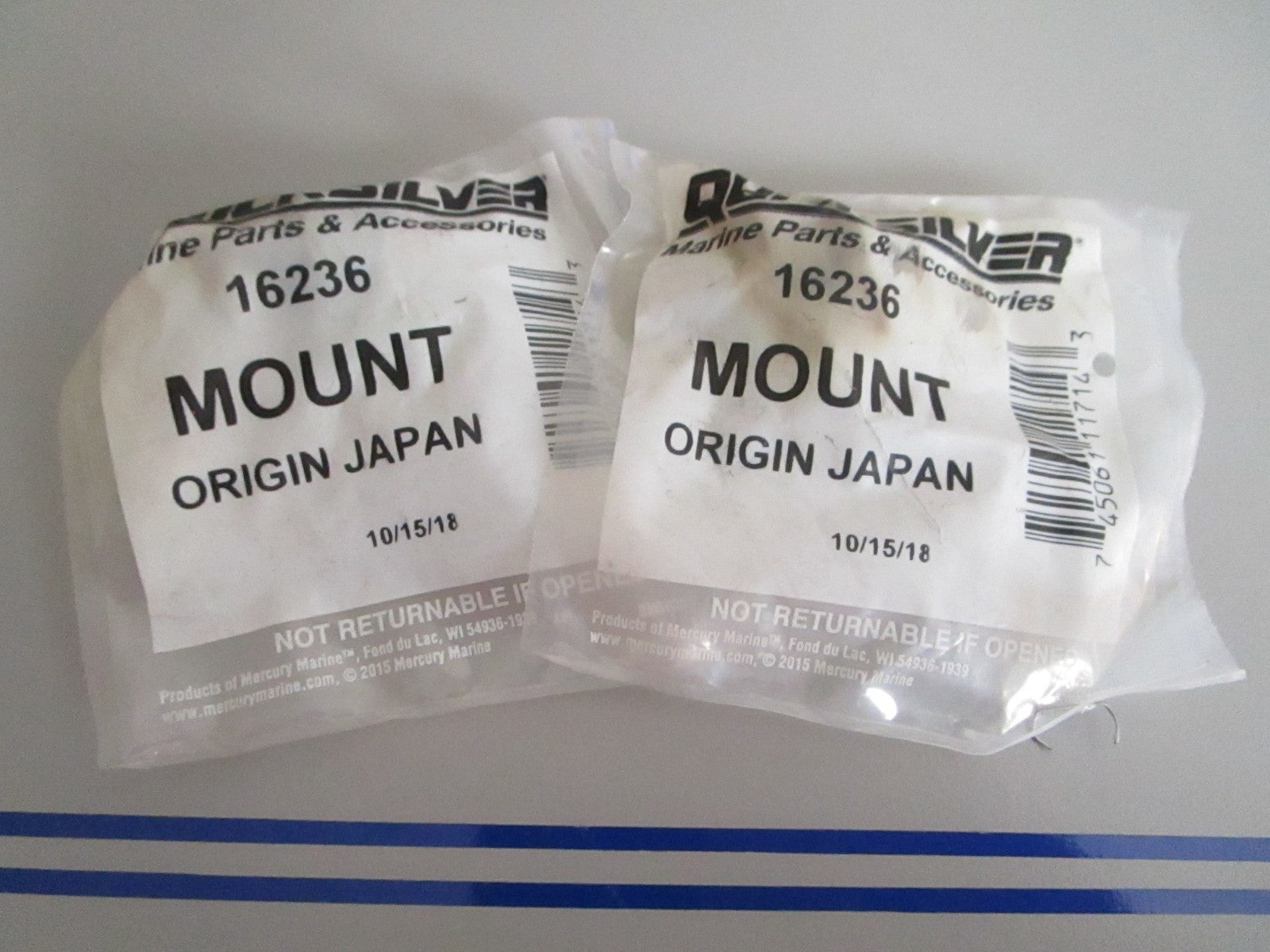 *NEW OEM* (LOT OF 2) 0720 Mercury Quicksilver Mount 16236