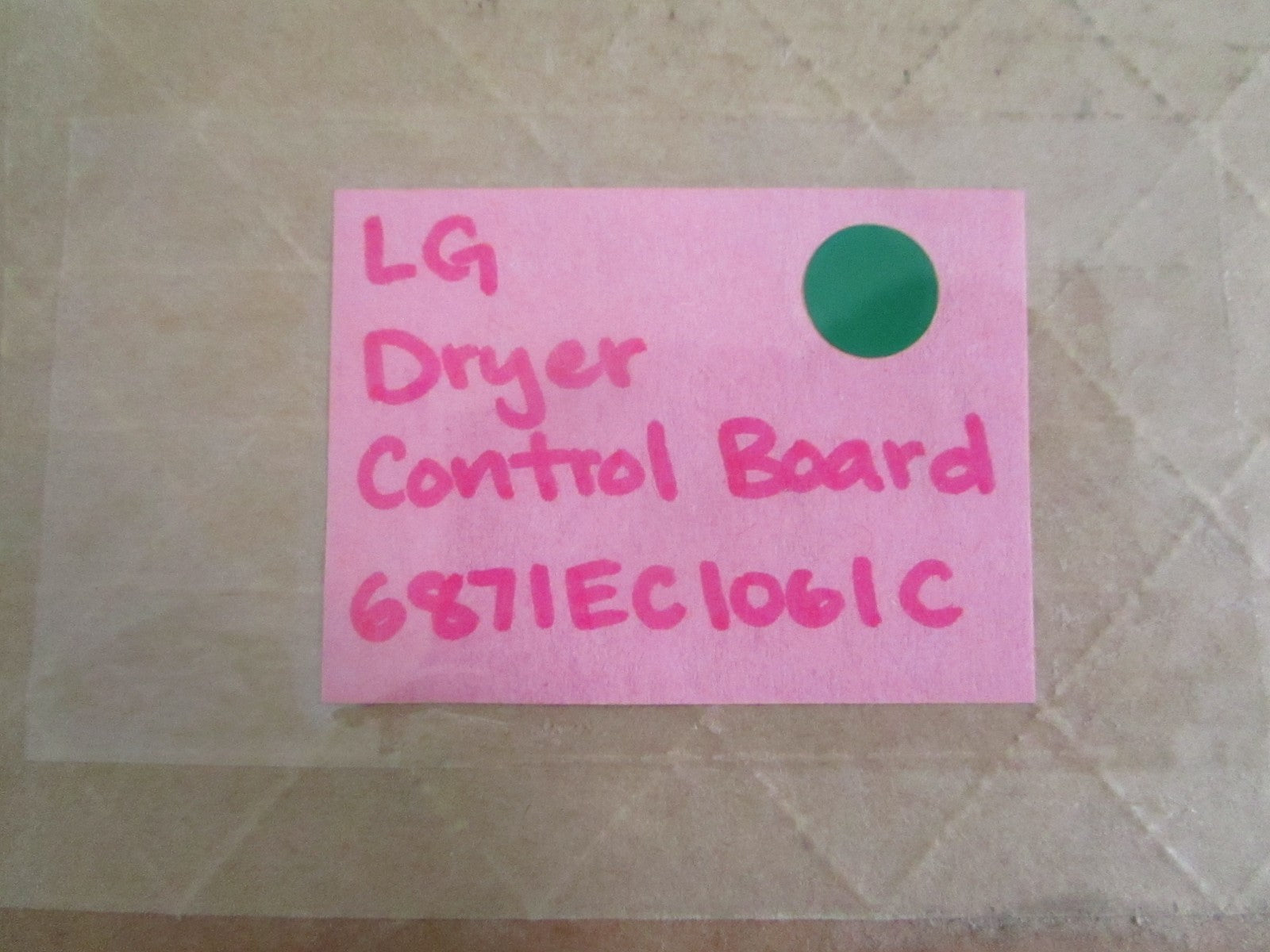 NEW OEM 6871EC1061C LG Dryer Control Board 0820