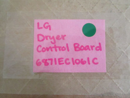 NEW OEM 6871EC1061C LG Dryer Control Board 0820