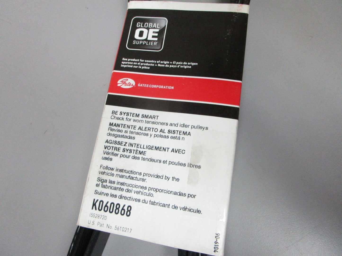 NEW K060868 Gates Micro-V Green Stripe 13/16" x 87 ⅜" Serpentine Belt 0720