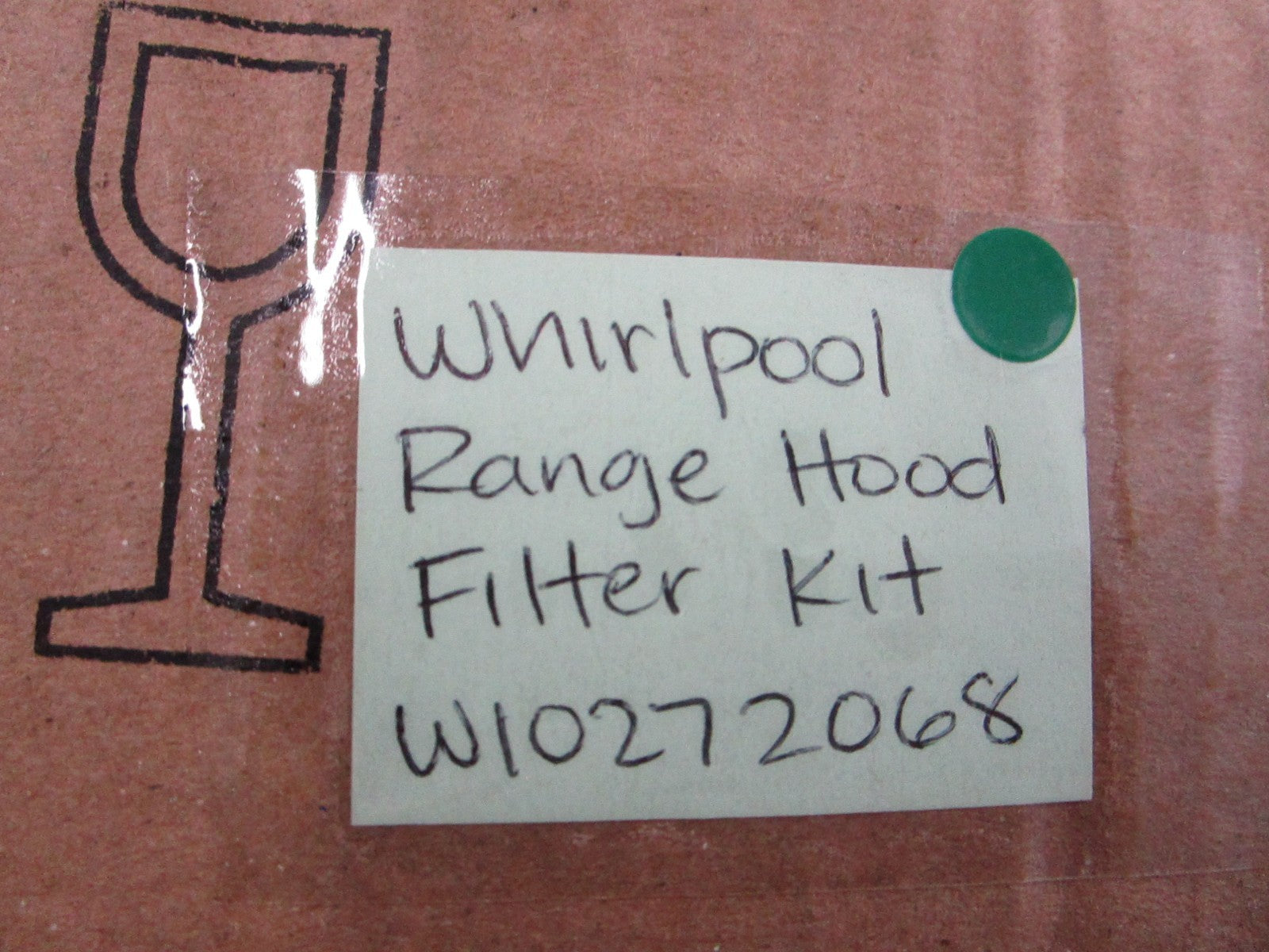 NEW OEM W10272068 Whirlpool Range Hood Filter Kit 0810
