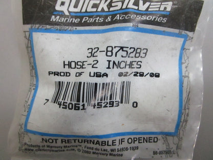 *NEW OEM* 0810 Mercury Quicksilver 2" Hose 32-875283