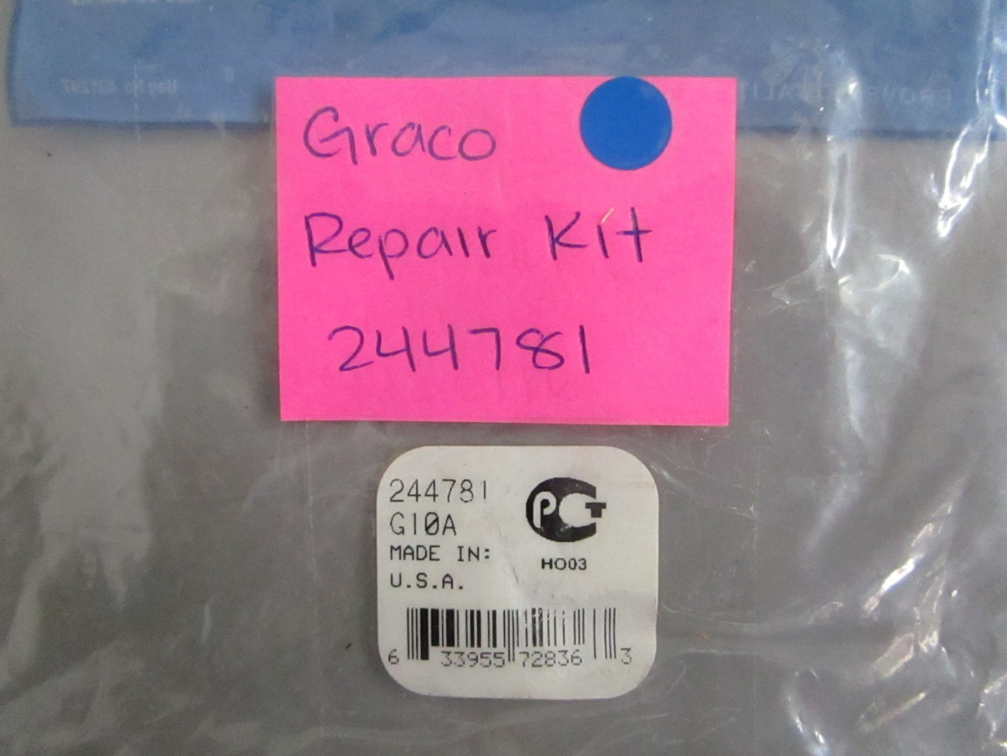 NEW OEM 244781 Graco Repair Kit 0820