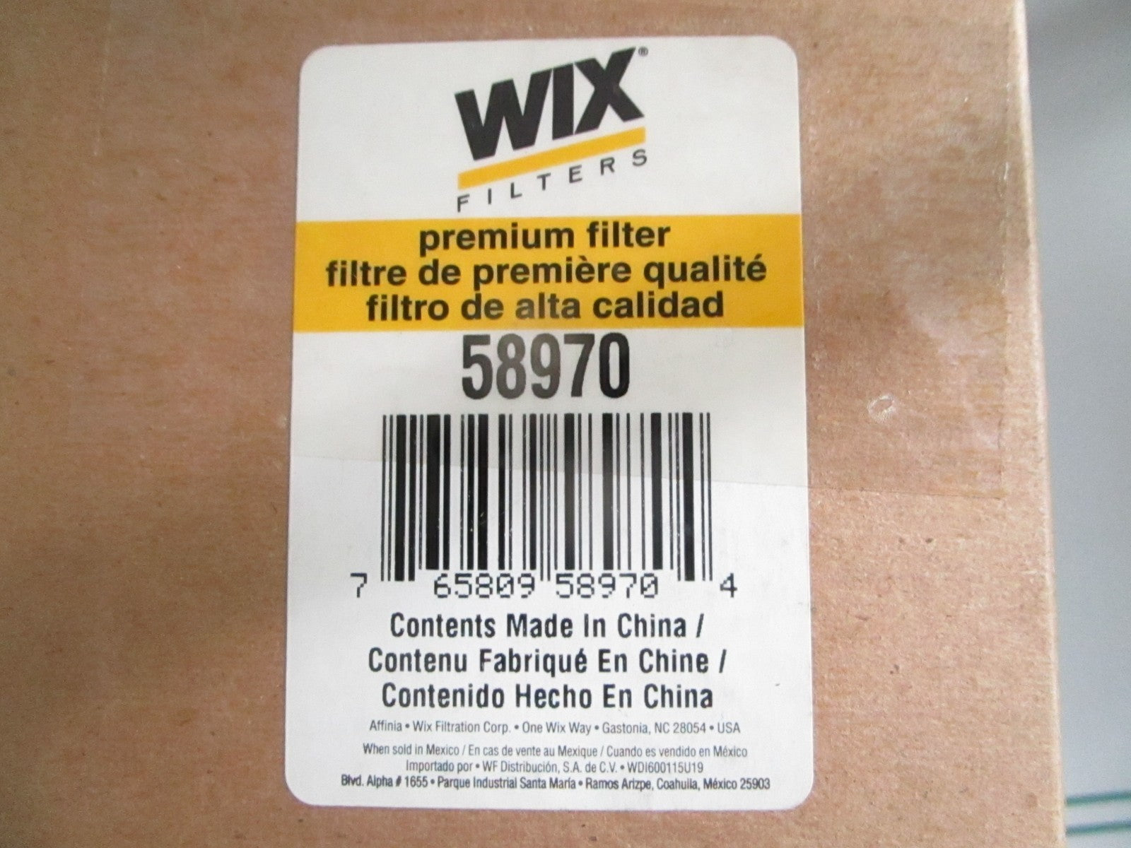 NEW OEM 58970 Wix Transmission Filter 0820