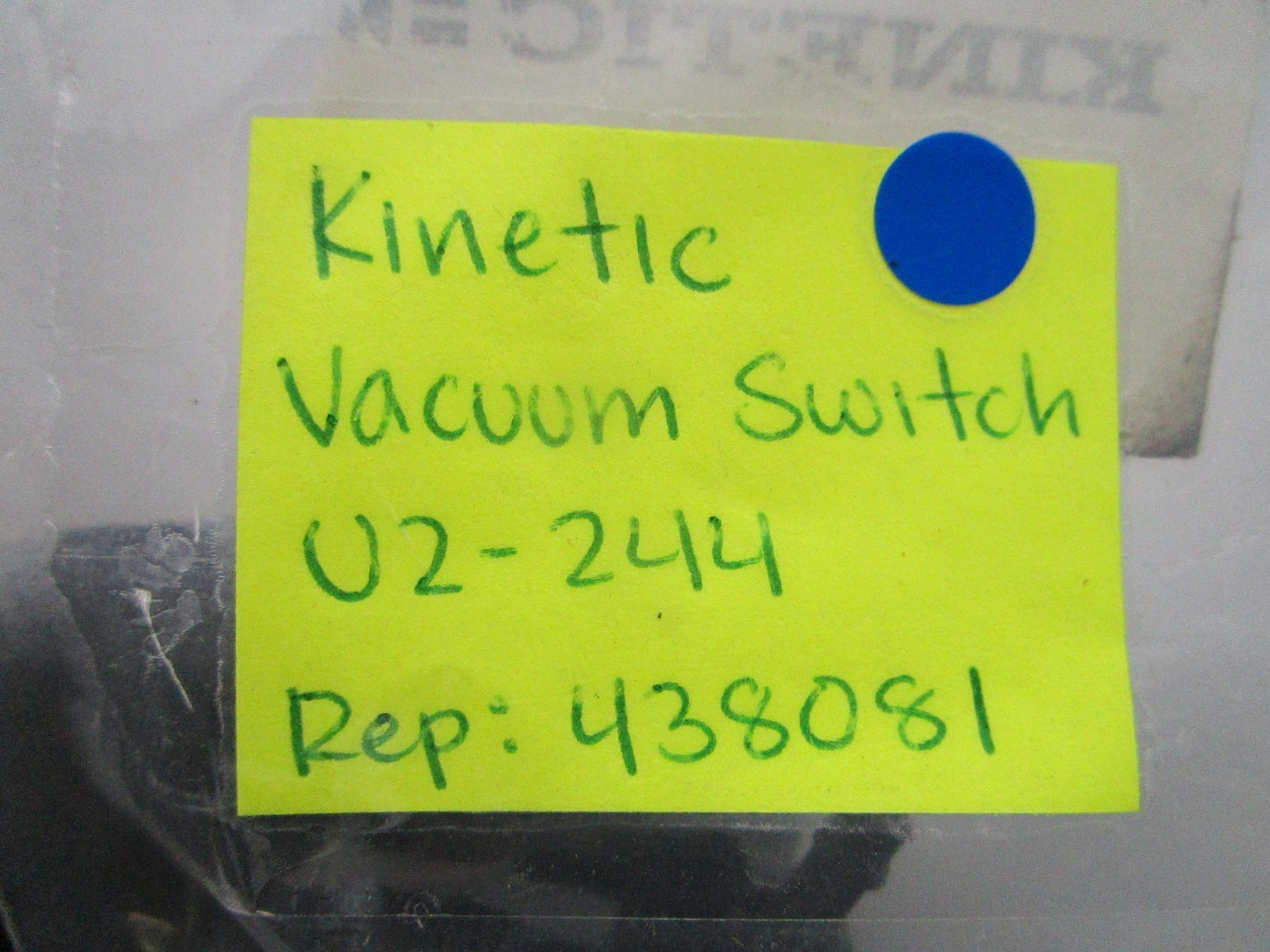 *NEW* 0810 Kinetic Vacuum Switch U2-244 Replaces: 438081