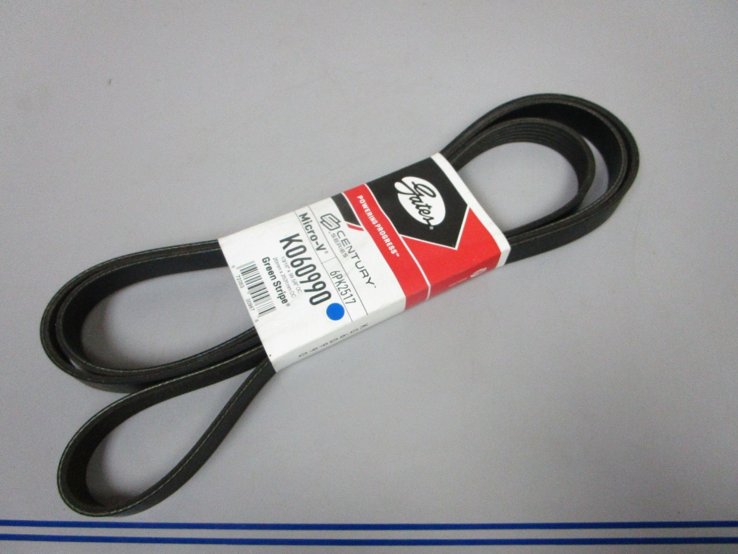 NEW K060990 Gates Micro-V Green Stripe 13/16" x 99 ⅝" Serpentine Belt 0720