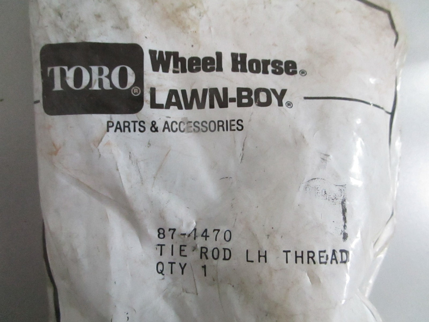 NEW OEM 87-1470 Toro LH Thread Tie Rod 0820