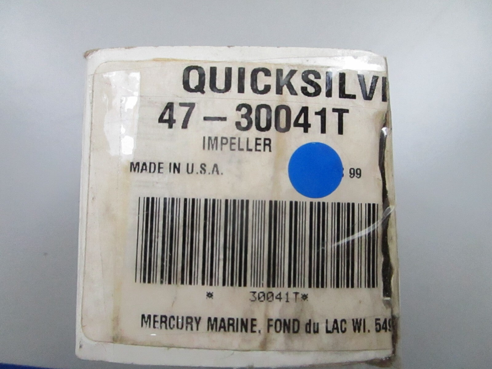 *NEW OEM* 0810 Mercury Quicksilver Impeller 47-30041T