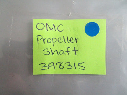 NEW OEM 398315 0398315 OMC Johnson Evinrude Propeller Shaft 0820