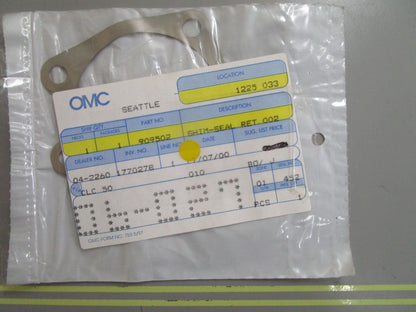 *NEW OEM* 0770 OMC Johnson Evinrude Shim-Seal 909502 0909502