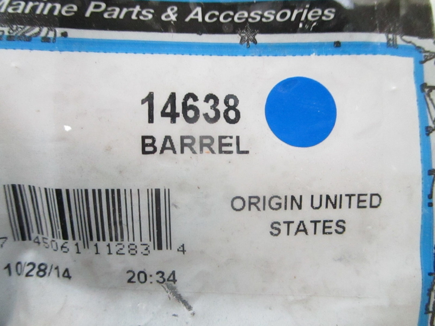*NEW OEM* 0810 Mercury Quicksilver Barrel 14638